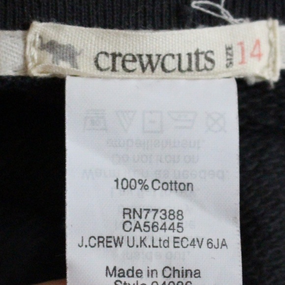 Crewcuts, black/gray and cream polka dot with  jeweles  pull over sweater - Picture 6 of 6